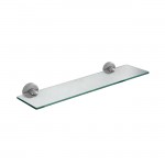 Elle Collection Stainless Steel Glass Shelf Elle Collection Stainless Steel Glass Shelf